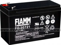 Аккумулятор FIAMM FG 20721, 12В/7.2Ач, AGM