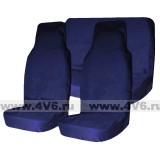 Чехлы грязезащитные "Tplus" на задние сидения с мешком, оксфорд 210,синий 1 шт.