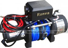 Лебёдка электрическая 12V Runva 5000 lbs 2268 кг (синтетический трос), EWX5000SR