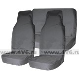Чехлы грязезащитные "Tplus" на задние сидения с мешком, оксфорд 210, олива/темно зеленый 1 шт.