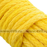 Трос синтетический Dyneema 12 мм / 13050 кг (25 м, комплект) желтый