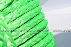 Трос синтетический Dyneema 12 мм / 13050 кг (25 м, комплект), зеленый
