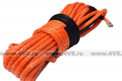Трос синтетический Dyneema 12 мм / 13050 кг (28 м, комплект), оранжевый