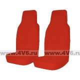Чехлы грязезащитные "Tplus" на переднее + задние сидения с мешком, оксфорд 210, красный 3 шт.