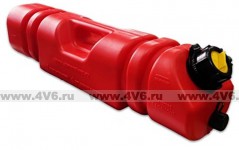 Канистра плоская экспедиционная "Экстрим Турбо" 6 литров, с клапаном, красная