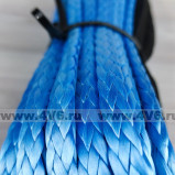 Трос синтетический Dyneema 6 мм / 3800 кг (12 м, комплект), синий