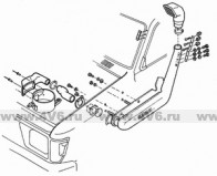 Шноркель Toyota Hilux Surf / 4Ranner (130) модификация