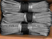 Трос синтетический Dyneema 12 мм / 13050 кг (25 м, комплект) серый