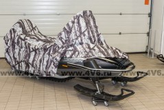 Чехол для снегохода Yamaha Viking VK 540, "Tplus" 3200х1150х1400 мм, оксфорд 210, хранение, черный