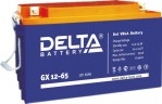 Аккумулятор DELTA GX 12-65, 12В/65Ач, GEL (гелевый)