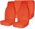 Чехлы грязезащитные "Tplus" на переднее + задние сидения с мешком, оксфорд 240, оранжевый 3 шт.