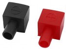 Колпачки защитные для контактов 15 мм красный/черный, квадратные 2 шт.