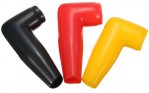 Колпачки защитные для контактов лебедки 18/10 мм красный/черный/желтый, силиконовые 3 шт.