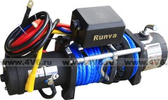 Лебёдка электрическая 12V Runva 9500 lbs 4350 кг (синтетический трос) Спорт, 9500-Q EVOSR