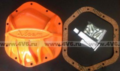 Крышка защитная дифференциала УАЗ моста "Спайсер", оранжевая чугунная
