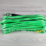 Трос синтетический Dyneema 6 мм / 3800 кг (12 м, комплект), зеленый