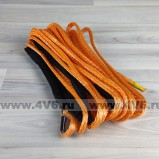 Трос синтетический Dyneema 6 мм / 3800 кг (12 м, комплект), оранжевый