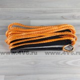 Трос синтетический Dyneema 6 мм / 3800 кг (12 м, комплект), оранжевый