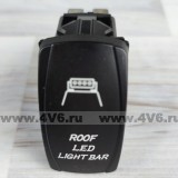 Кнопка включения диодного рабочего света "Rock Light" 12V-24V, Тип#2