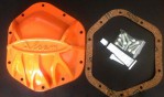 Крышка защитная дифференциала УАЗ моста "Спайсер", оранжевая чугунная