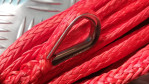 Трос синтетический Dyneema 6 мм / 3800 кг (12 м, комплект), красный