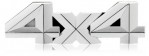 Шильдик (логотип) объемный "4x4"
