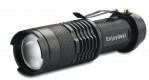 Диодный ручной фонарик компактный с регулировкой фокуса, 2000 LM, Cree Q5, 1xAA/14500
